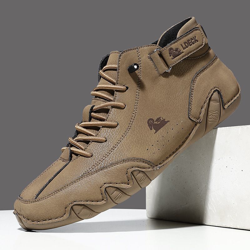 Decks | Chaussures de luxe antidérapantes pour pieds nus en cuir véritable pour un confort ultime (unisexe)