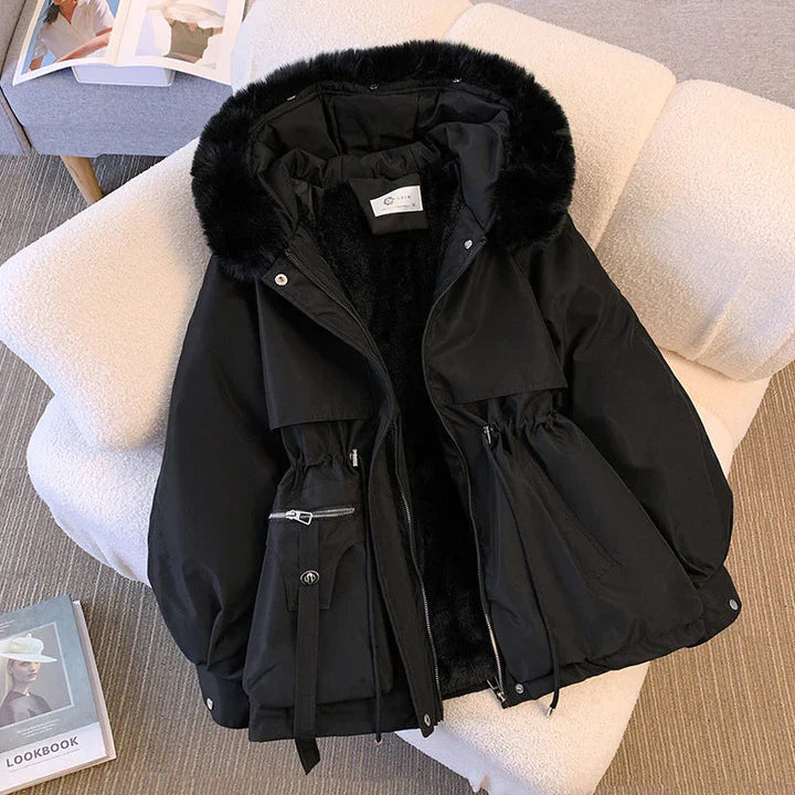Christelle™ - Manteau d'hiver stylisé avec fourrure
