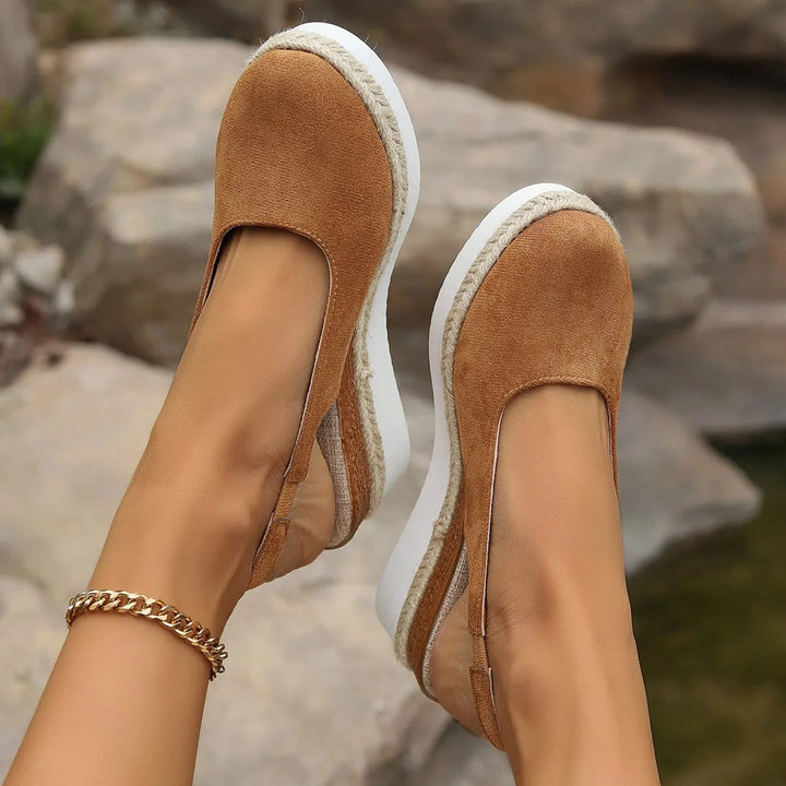 Espadrilles élégantes en daim noir fabriquées à la main par Mex