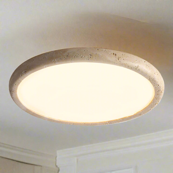 Plafonnier à led en pierre naturelle pour une touche d'élégance