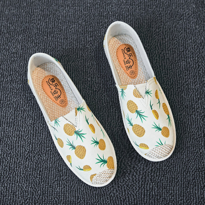 Nova | Espadrilles en toile de style bohème avec impression vintage