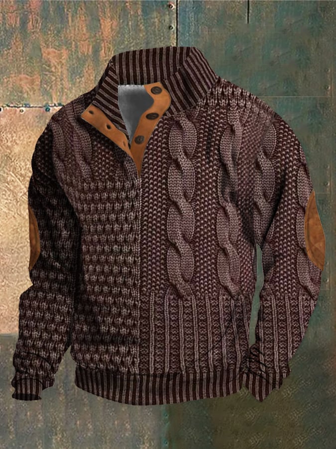 Aurélien™ | Pull boutonné décontracté en tricot