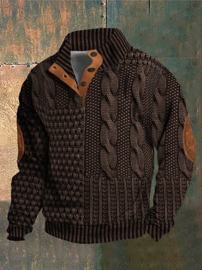 Aurélien™ | Pull boutonné décontracté en tricot