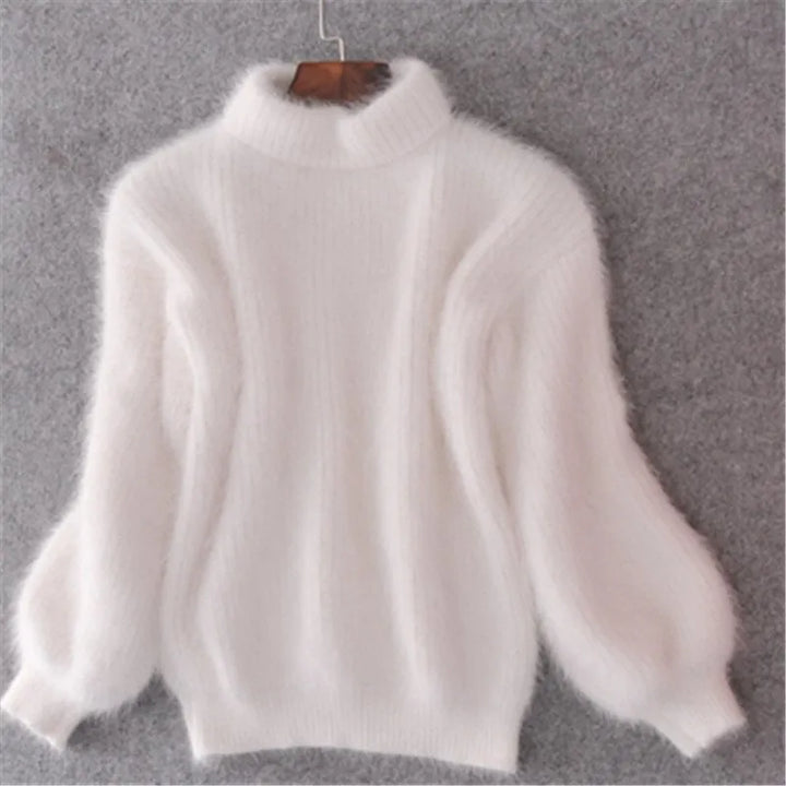 Griselda - Pull en angora vintage de luxe pour une apparence décontractée et confortable