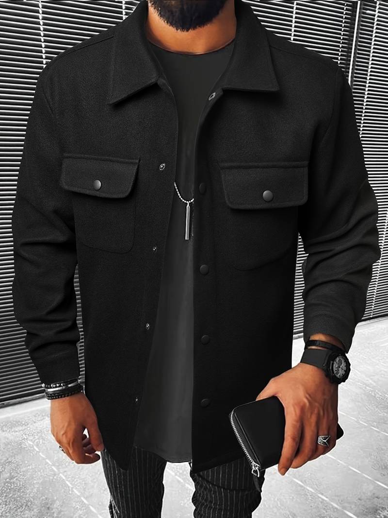 Luca | Chemise en laine luxueuse pour un look élégant