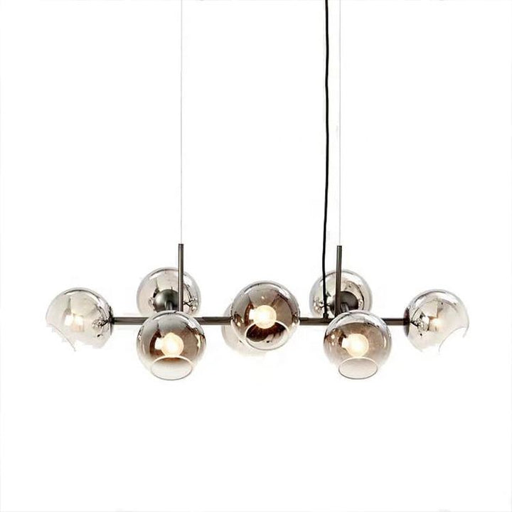 Lustre élégant avec des sphères de verre scandinaves