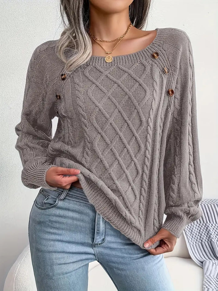 Leny - Pull tendance à col rond pour un confort optimal