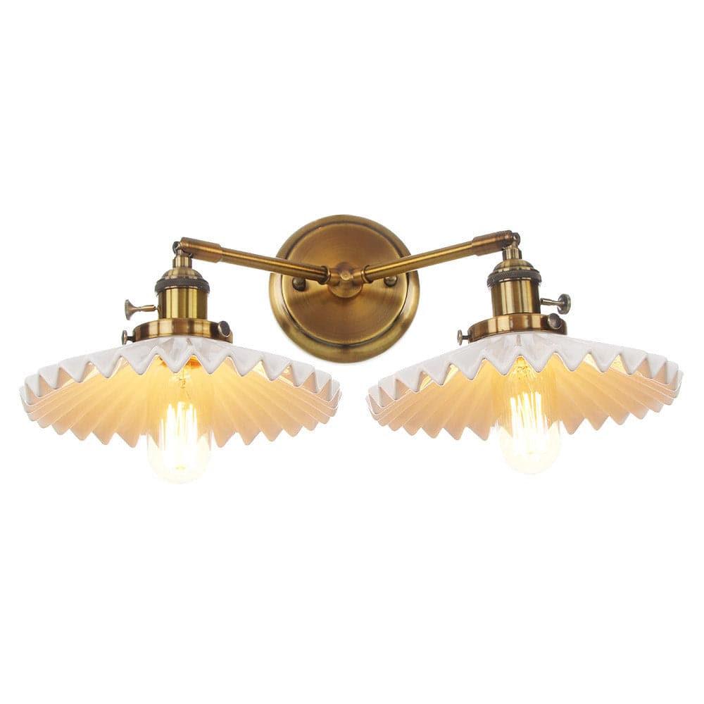 Lampe double en céramique avec charme antique