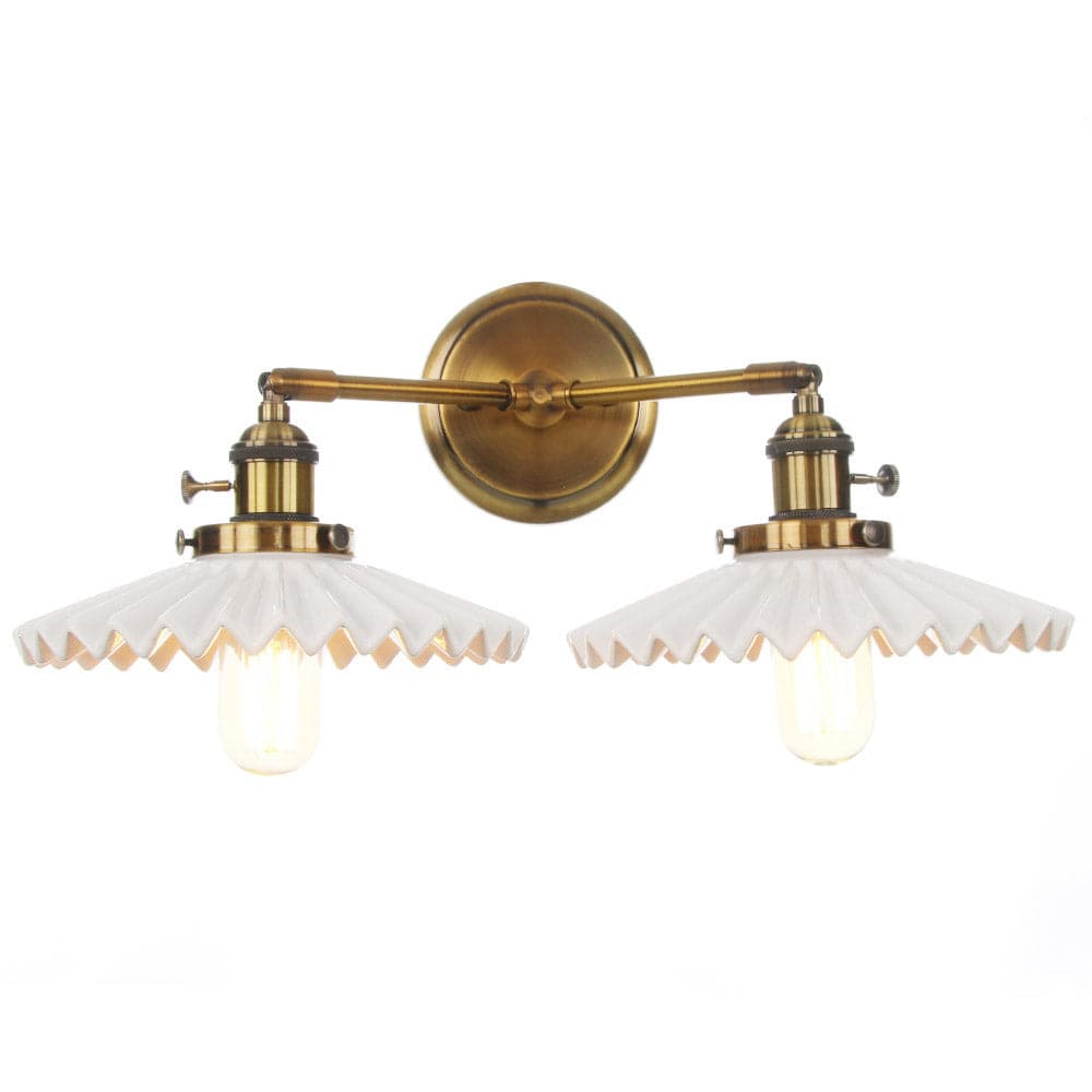 Lampe double en céramique avec charme antique