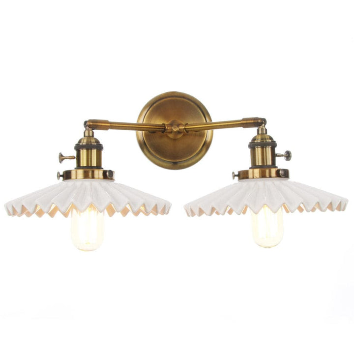 Lampe double en céramique avec charme antique