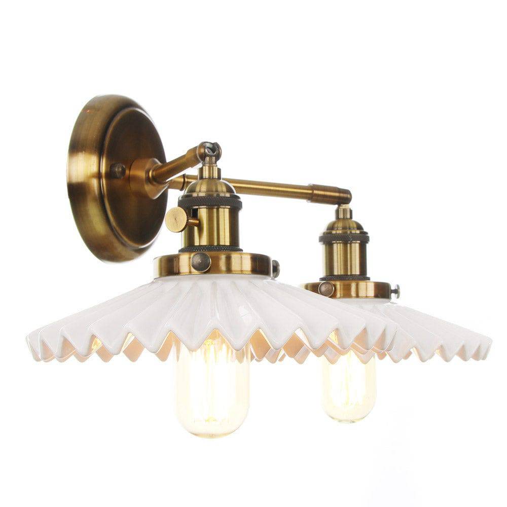 Lampe double en céramique avec charme antique