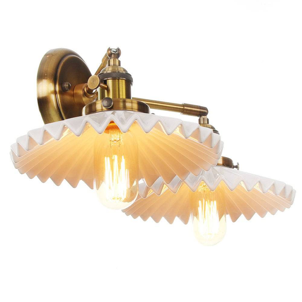 Lampe double en céramique avec charme antique