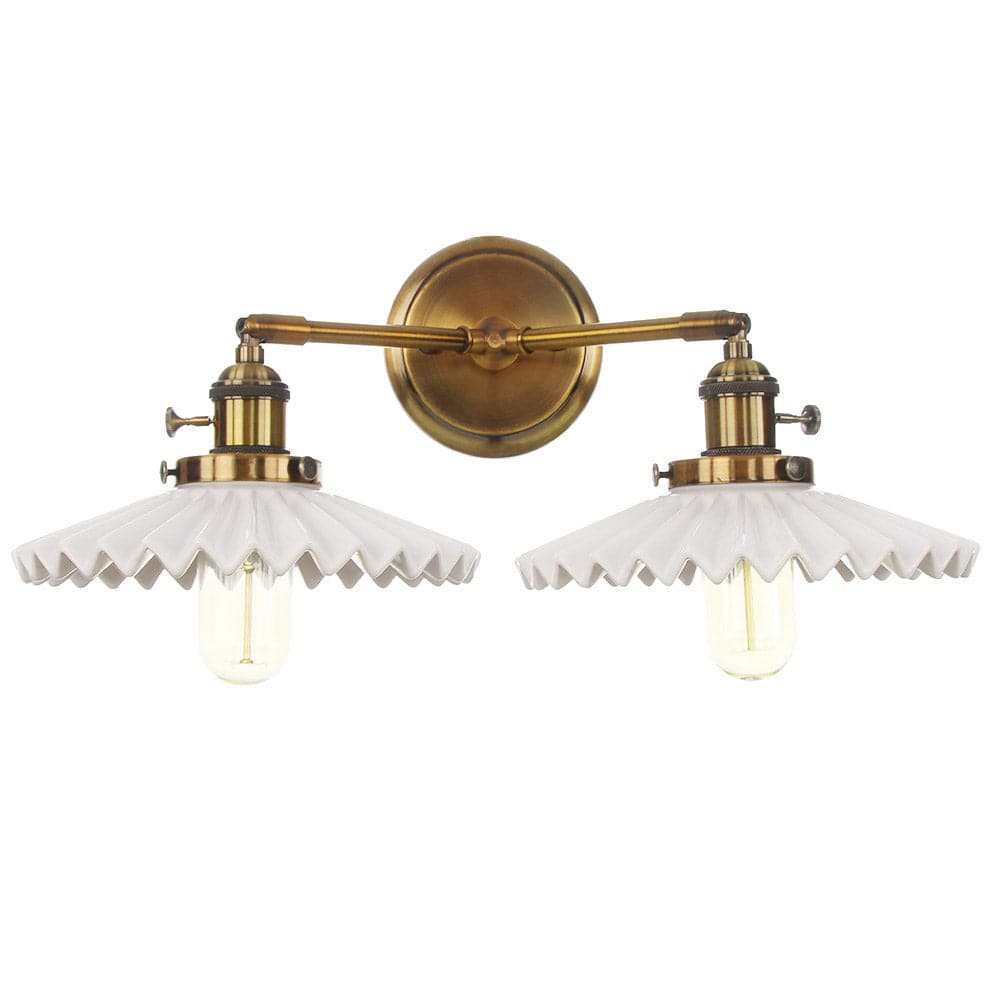 Lampe double en céramique avec charme antique