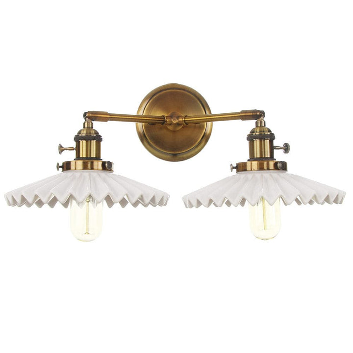 Lampe double en céramique avec charme antique