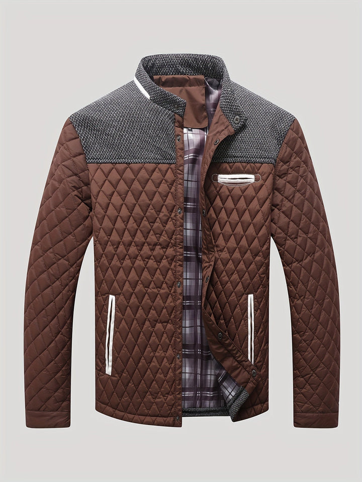 Eden | Veste coupe-vent élégante avec motif Argyle élégant