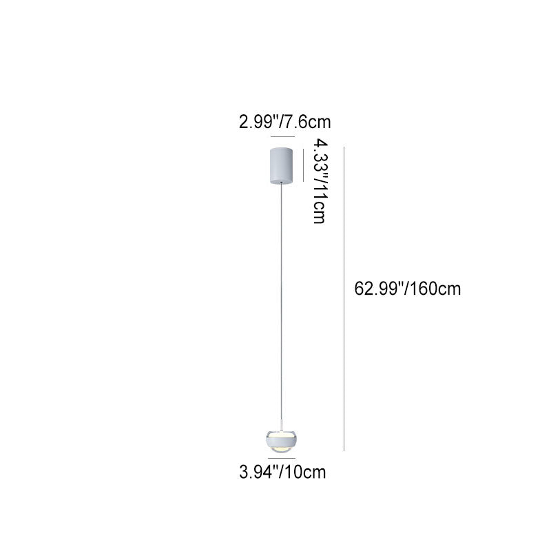 Suspension LED demi-ronde Simplicity