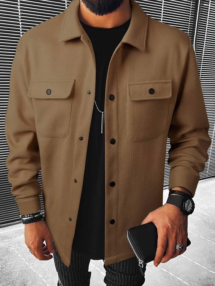Luca | Chemise en laine luxueuse pour un look élégant