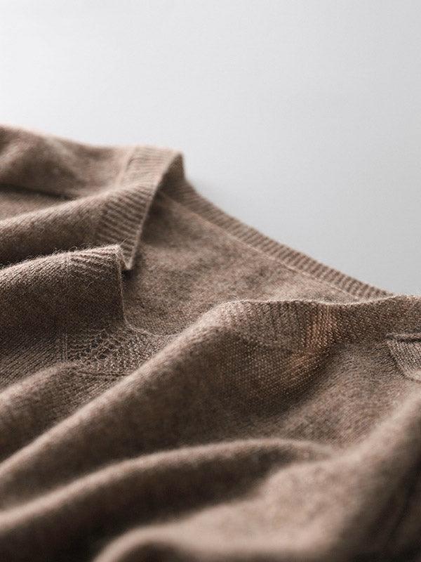 Beatrice - Pull de luxe à col en V en cachemire doux pour femmes