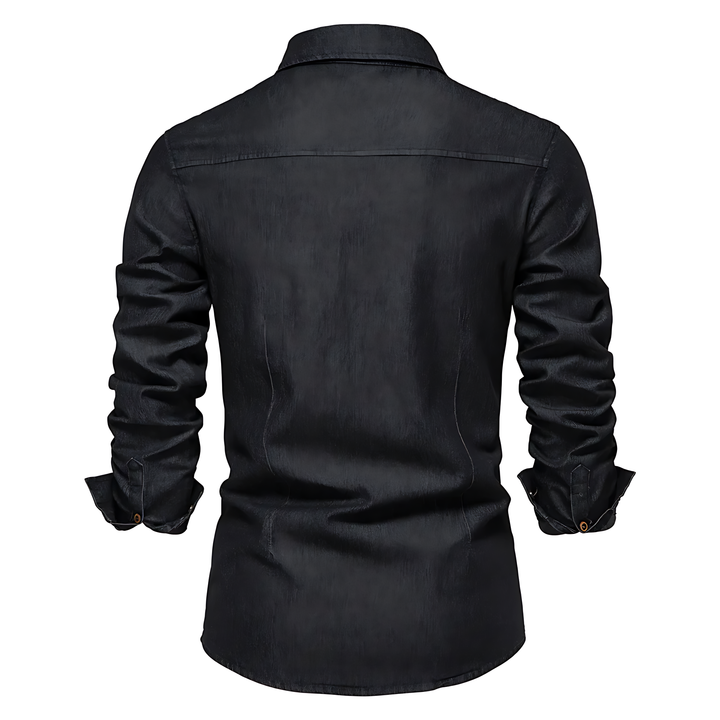 Clément™ - Adaptive Fit Cotton Denim Shirt Tailored for Men
