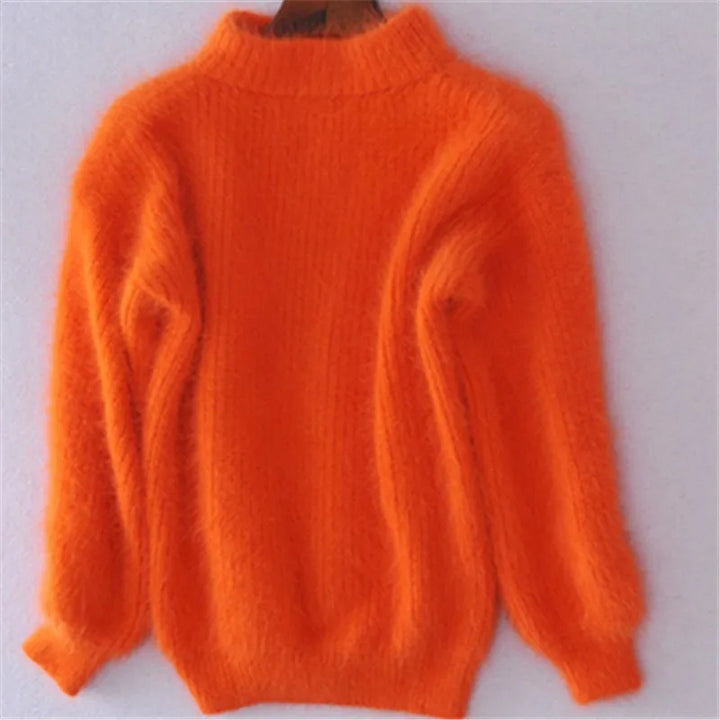 Griselda - Pull en angora vintage de luxe pour une apparence décontractée et confortable