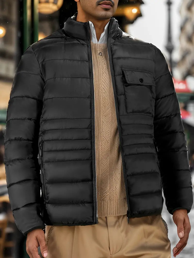 Veste matelassée élégante avec capuche pour hommes - Erik