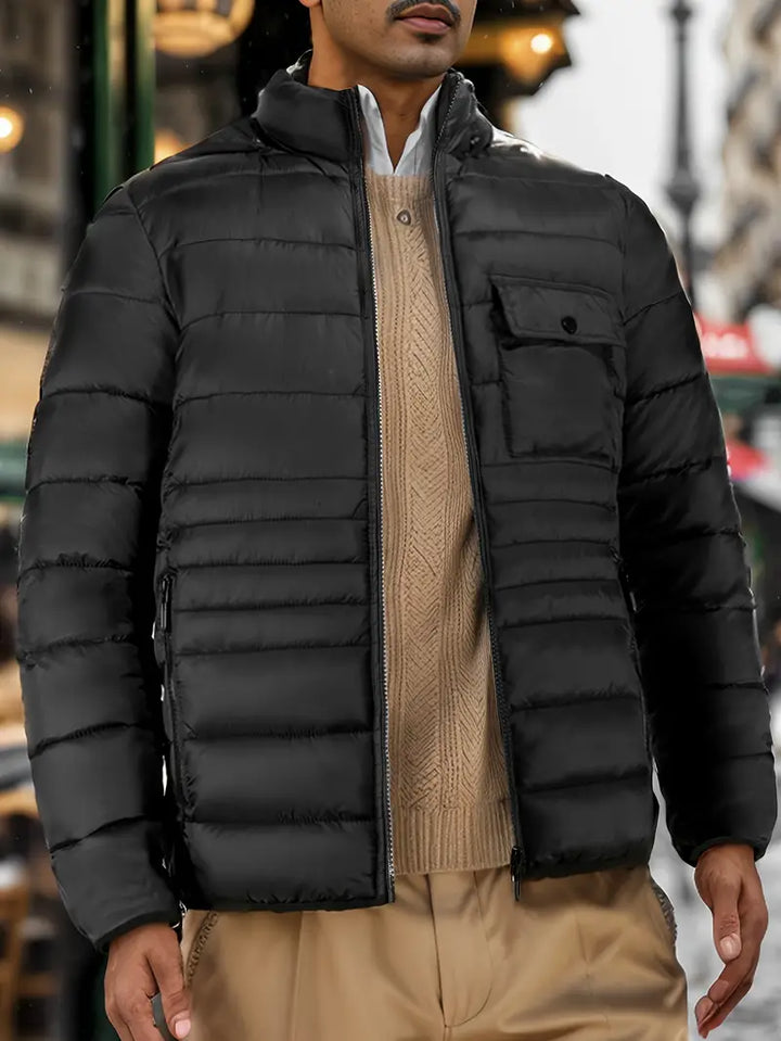 Veste matelassée élégante avec capuche pour hommes - Erik