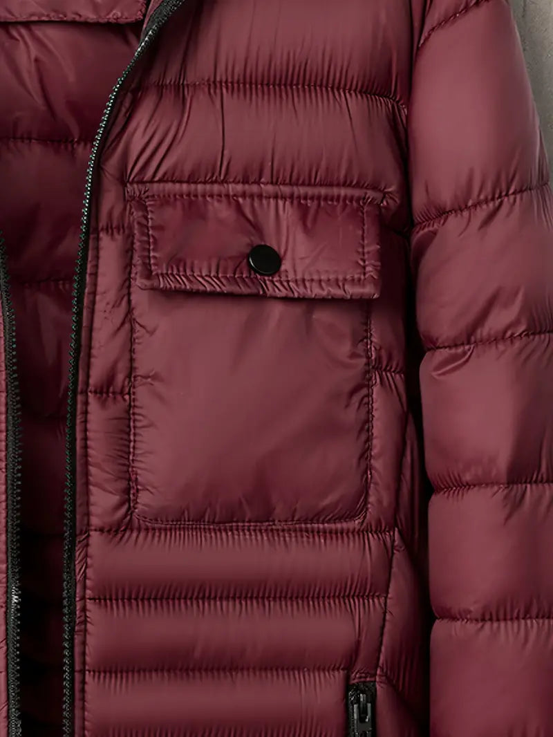 Veste matelassée élégante avec capuche pour hommes - Erik