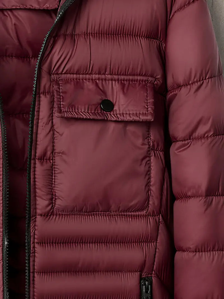 Veste matelassée élégante avec capuche pour hommes - Erik