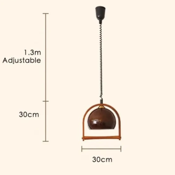 Lampes pendantes en bois Chic Vintage Bauhaus