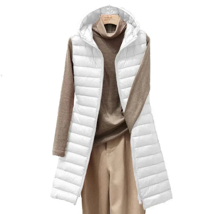 Belen - Gilet bouffant à capuche pour femmes