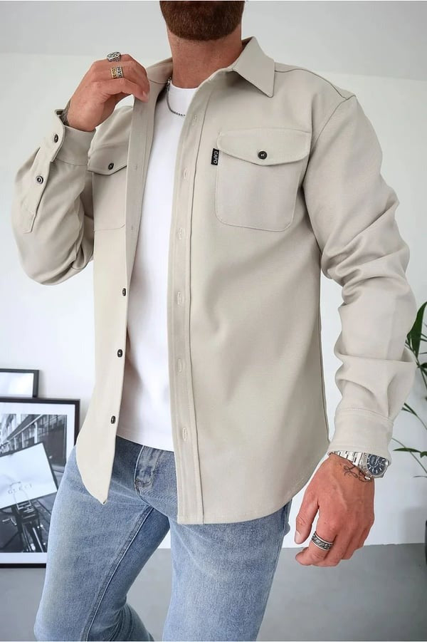 Veste chemise élégante avec boutons de Ozuna