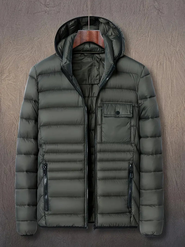 Veste matelassée élégante avec capuche pour hommes - Erik