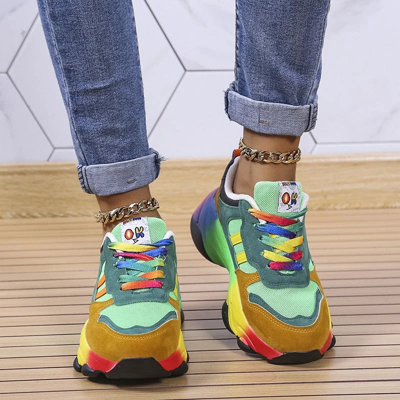 Eva | Lampes de baskets tendance et vivifiantes au design multicolore