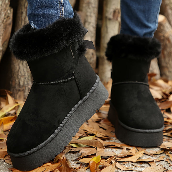 Ella | Bottes d'hiver de luxe avec doublure souple dans des couleurs unies élégantes