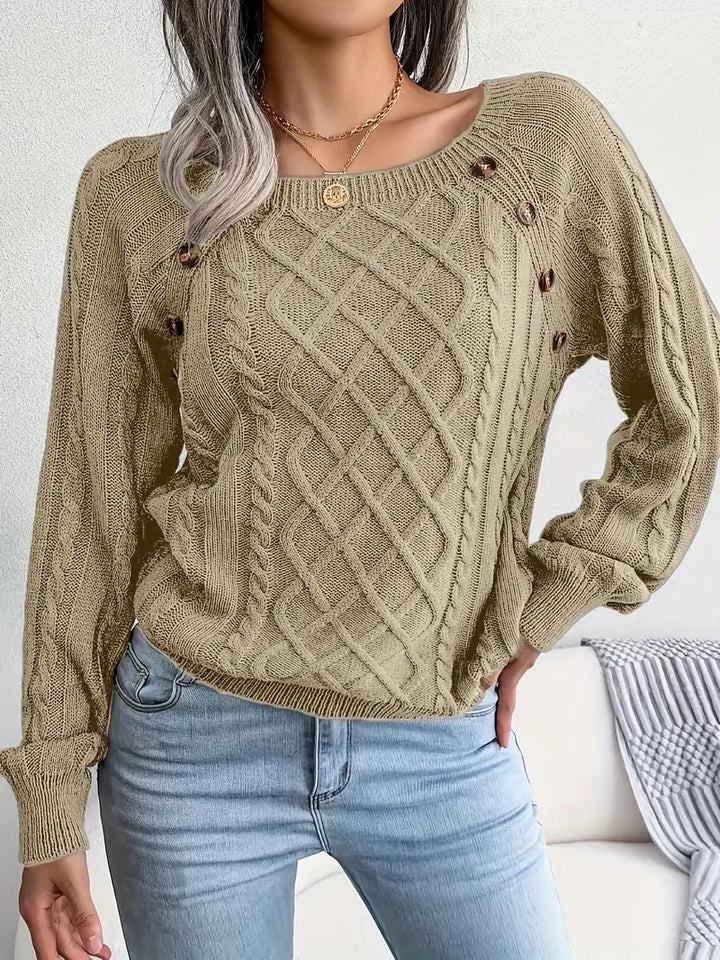 Leny - Pull tendance à col rond pour un confort optimal