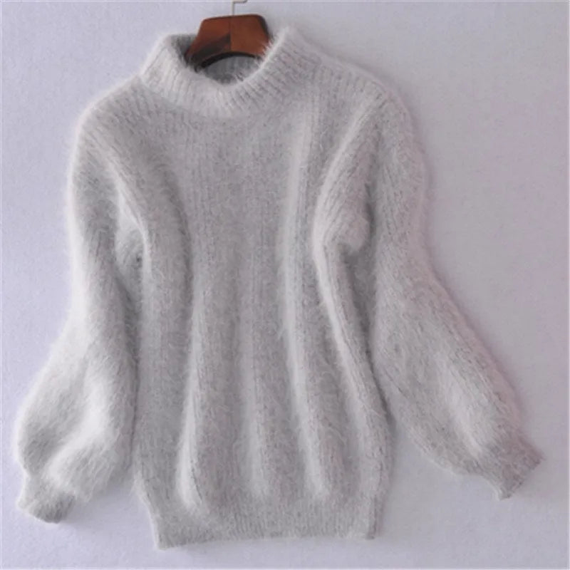 Griselda - Pull en angora vintage de luxe pour une apparence décontractée et confortable