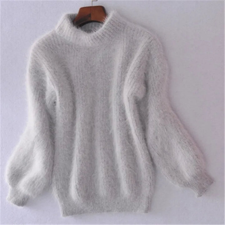 Griselda - Pull en angora vintage de luxe pour une apparence décontractée et confortable