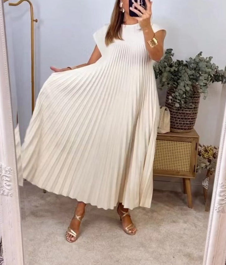 Joshua | Robe longue fluide à manches courtes