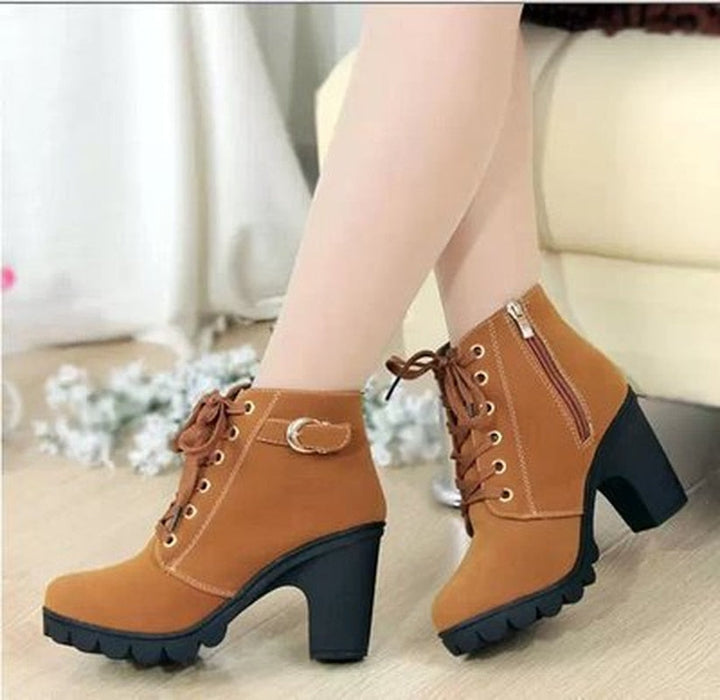 Raffiette - Bottes élégantes à talon pour femmes