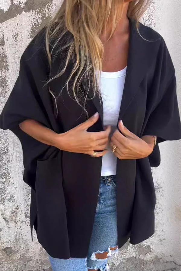 Nienke | Manteau à capuche tendance avec motif de cape