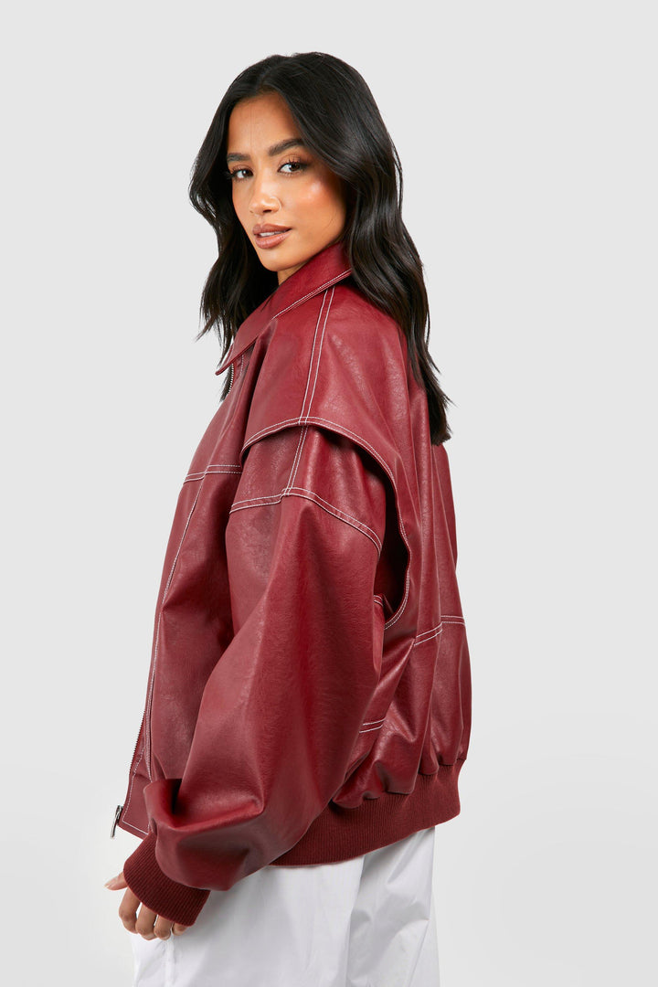 Suze | Blouson bombardier en cuir élégant