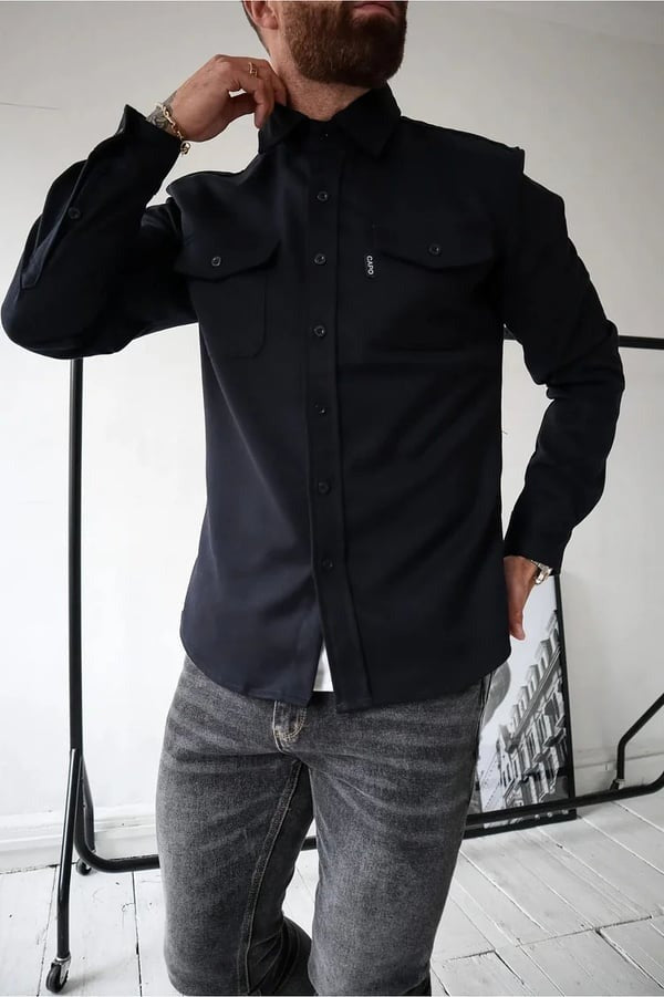 Veste chemise élégante avec boutons de Ozuna