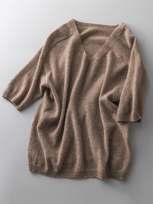 Beatrice - Pull de luxe à col en V en cachemire doux pour femmes