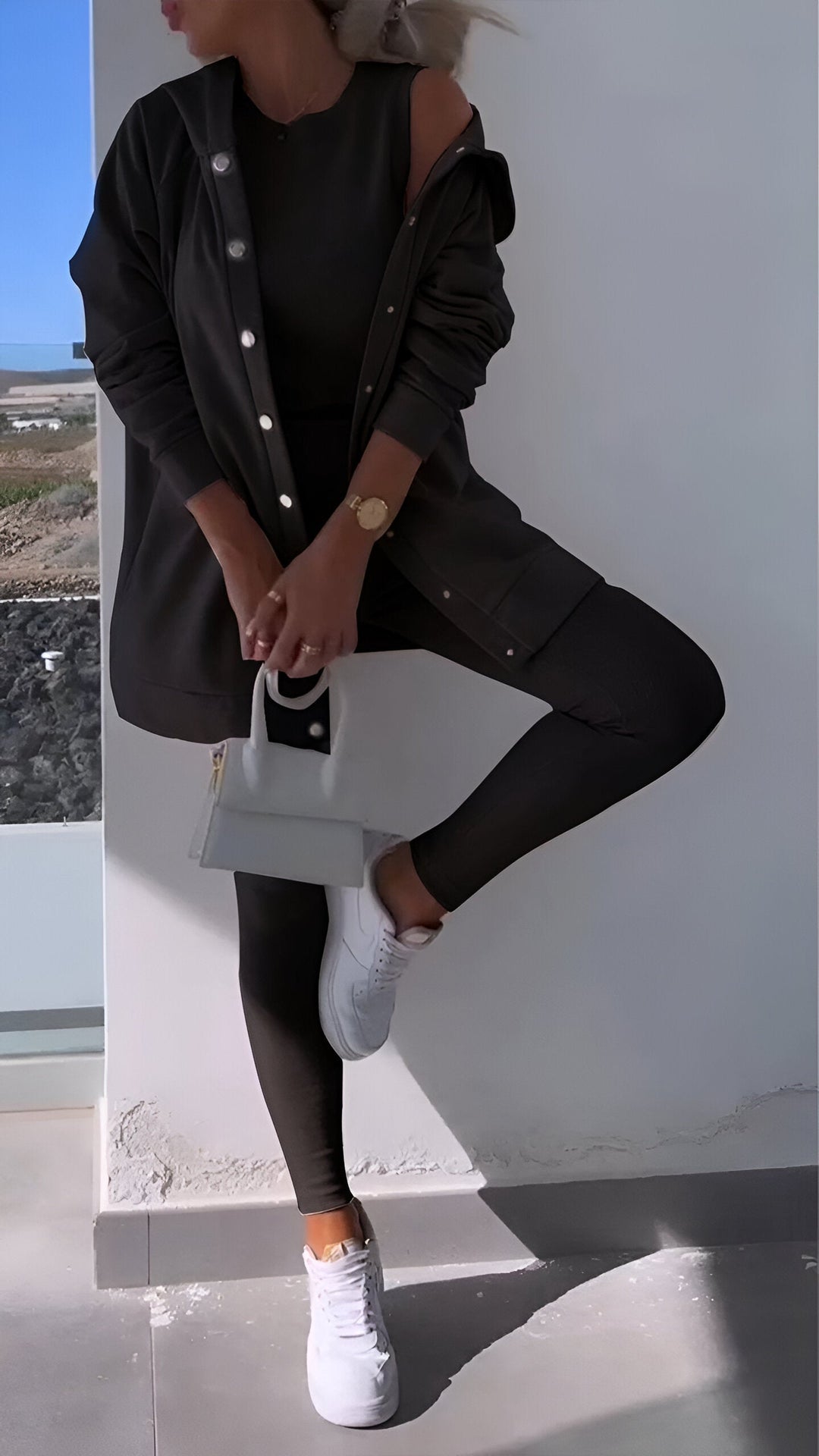 Genia - Sweat à capuche élégant et confortable avec cardigan assorti pour un look parfait