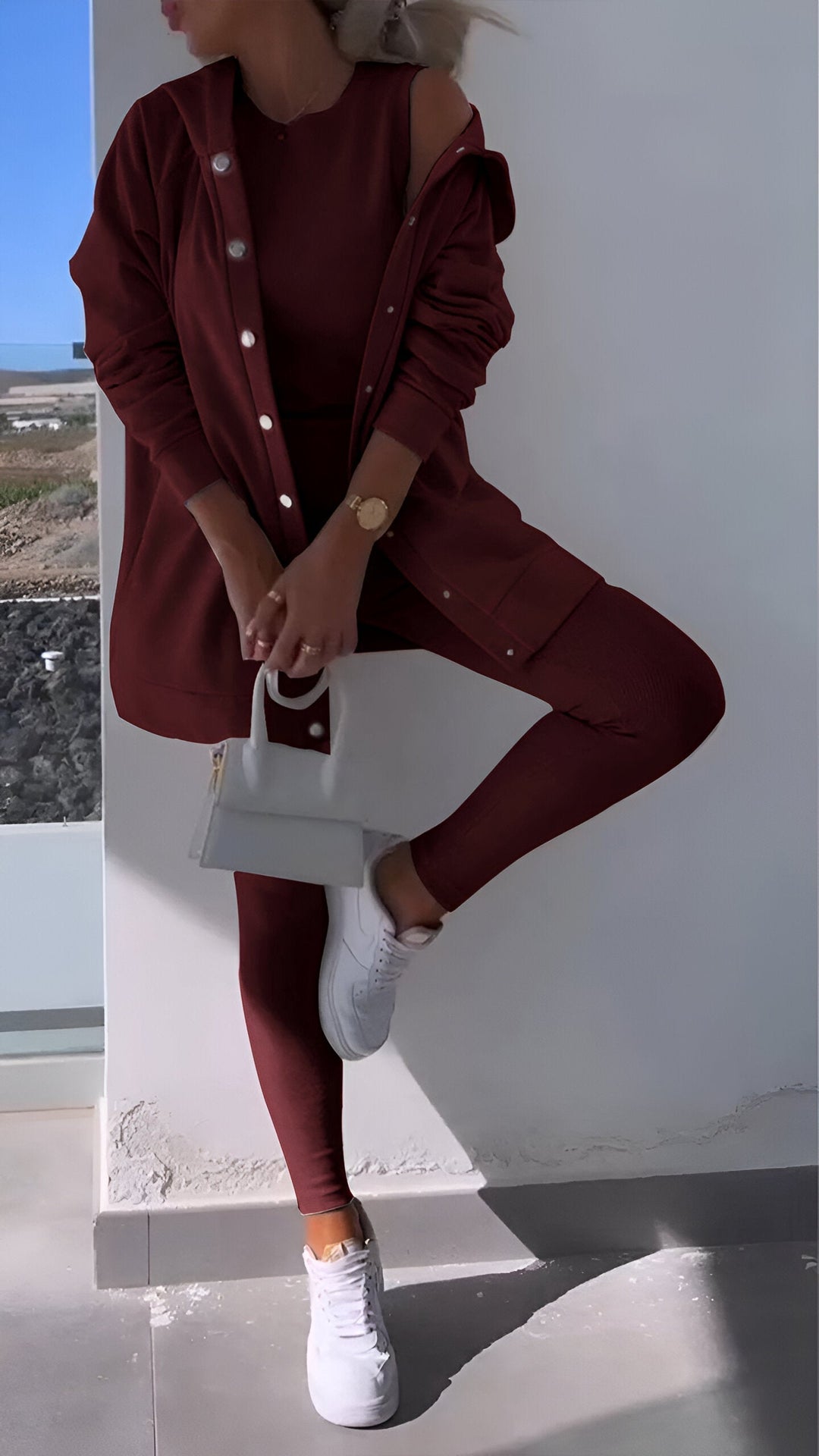 Genia - Sweat à capuche élégant et confortable avec cardigan assorti pour un look parfait