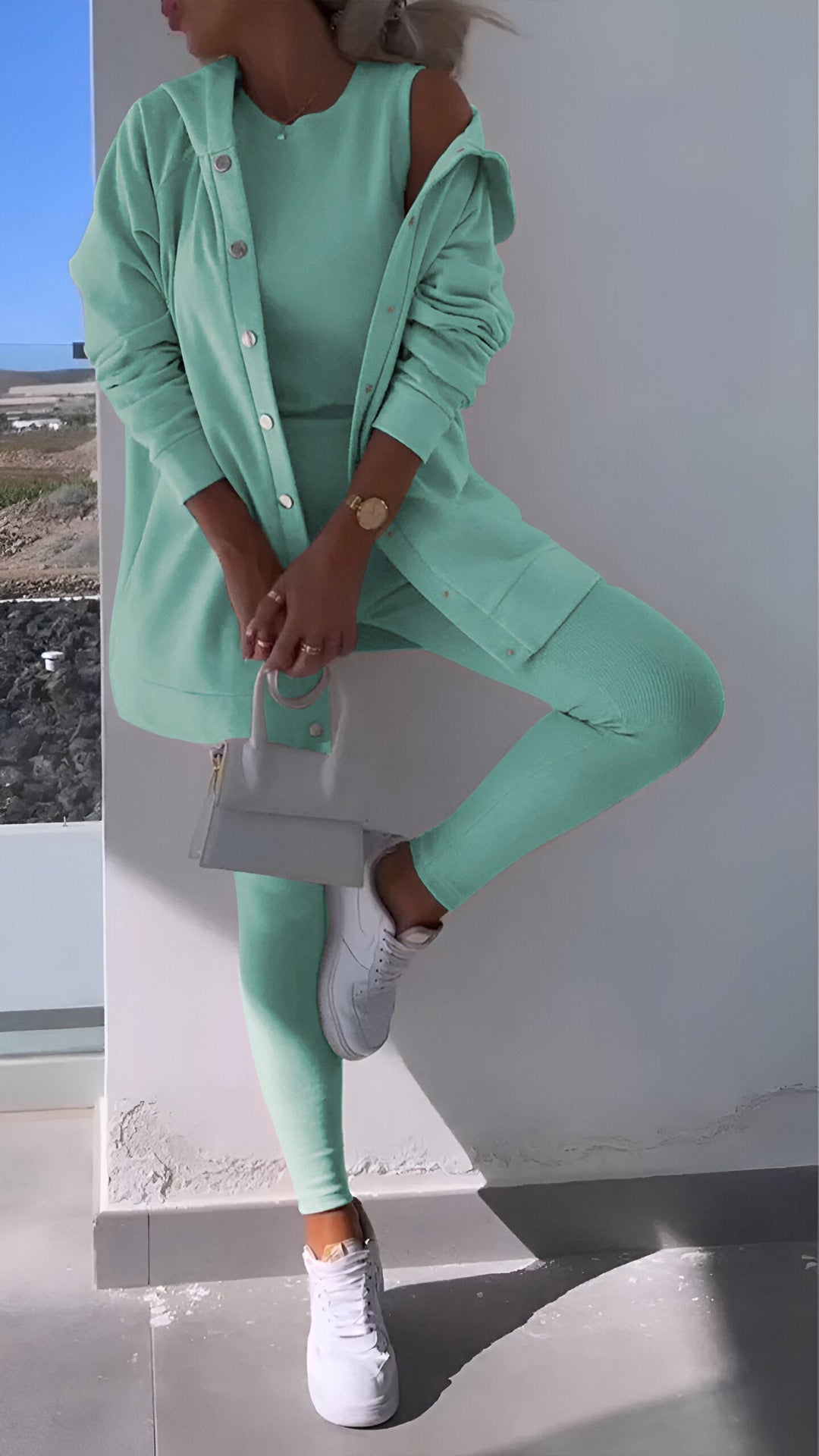 Genia - Sweat à capuche élégant et confortable avec cardigan assorti pour un look parfait