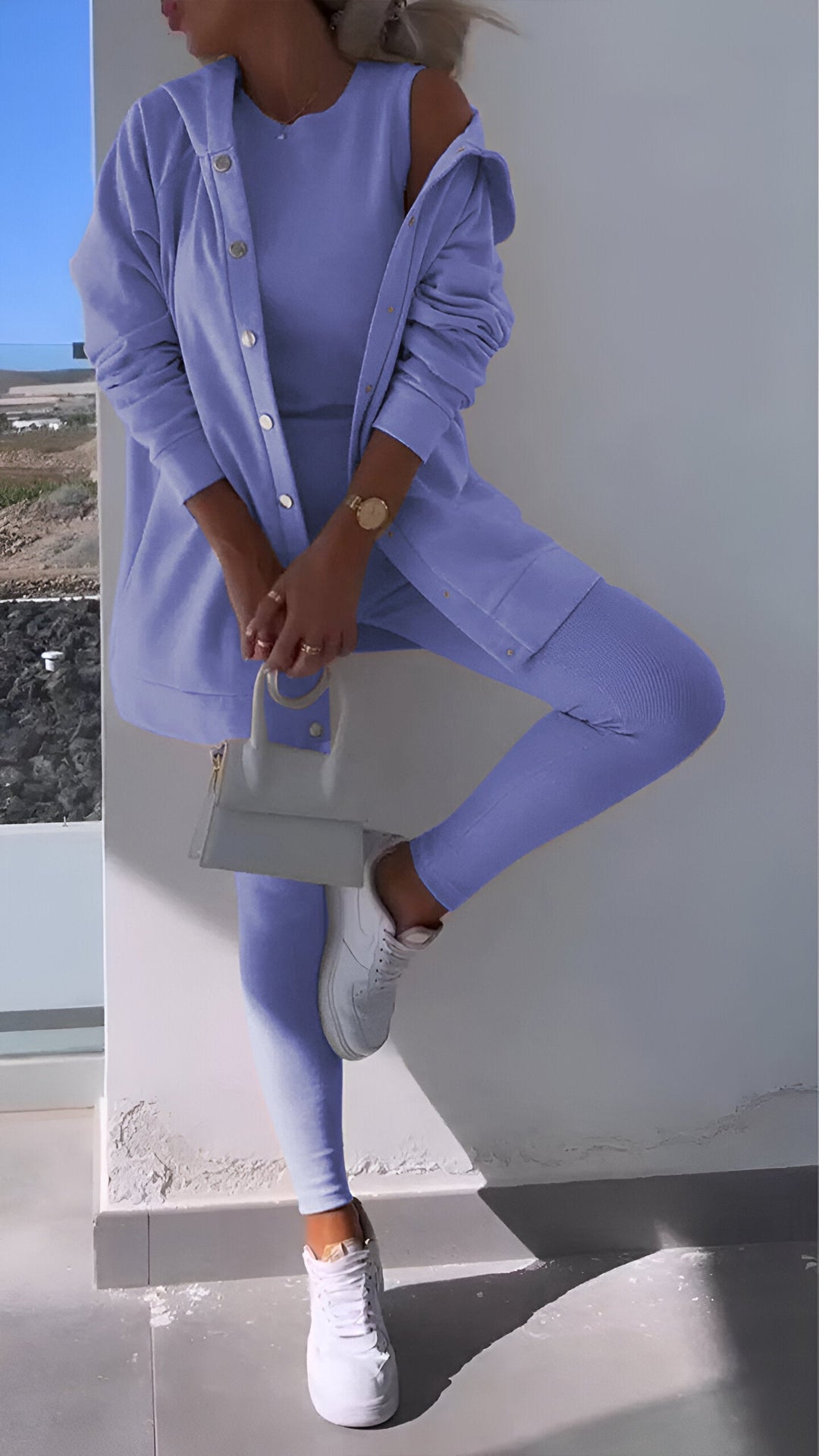 Genia - Sweat à capuche élégant et confortable avec cardigan assorti pour un look parfait