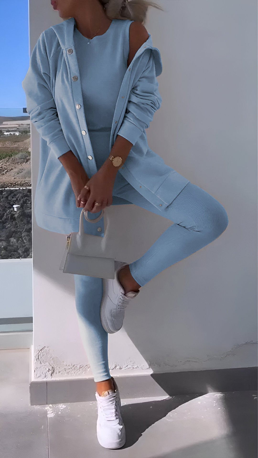 Genia - Sweat à capuche élégant et confortable avec cardigan assorti pour un look parfait