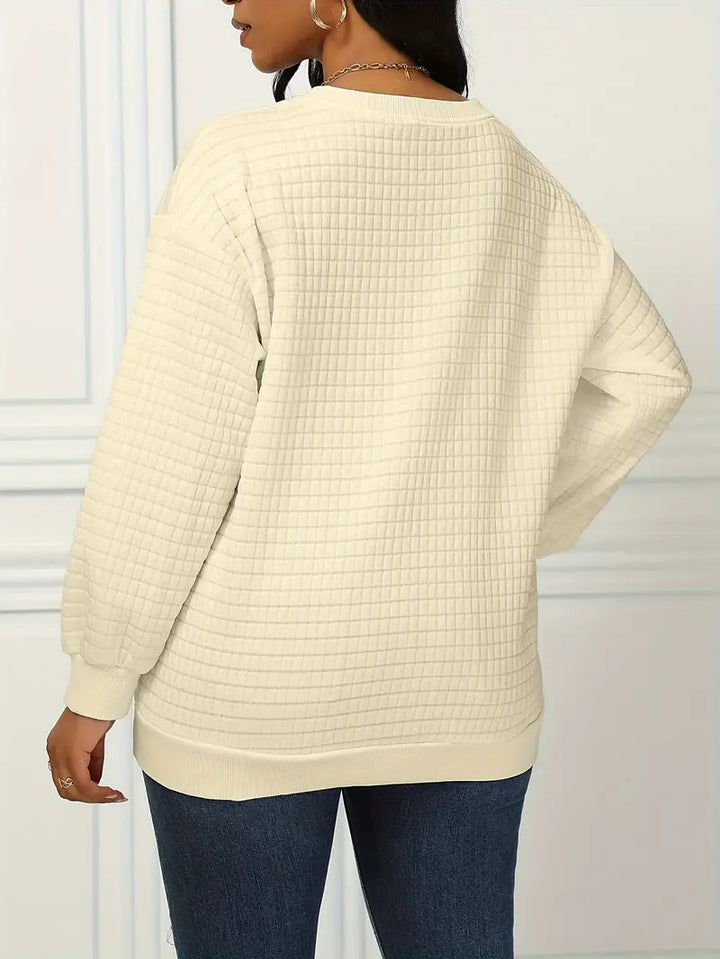 Galadriel - Pull gaufré élégant et confortable pour femmes