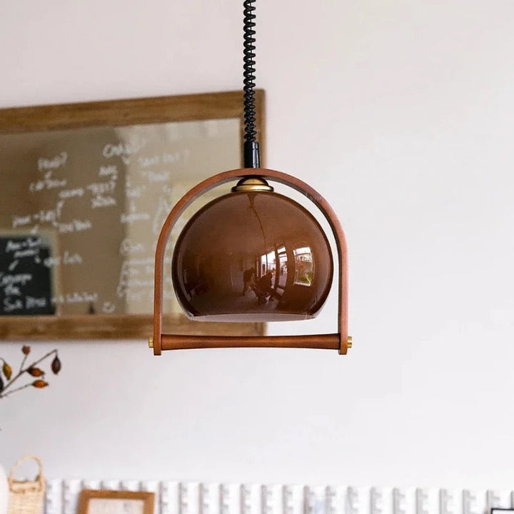 Lampes pendantes en bois Chic Vintage Bauhaus
